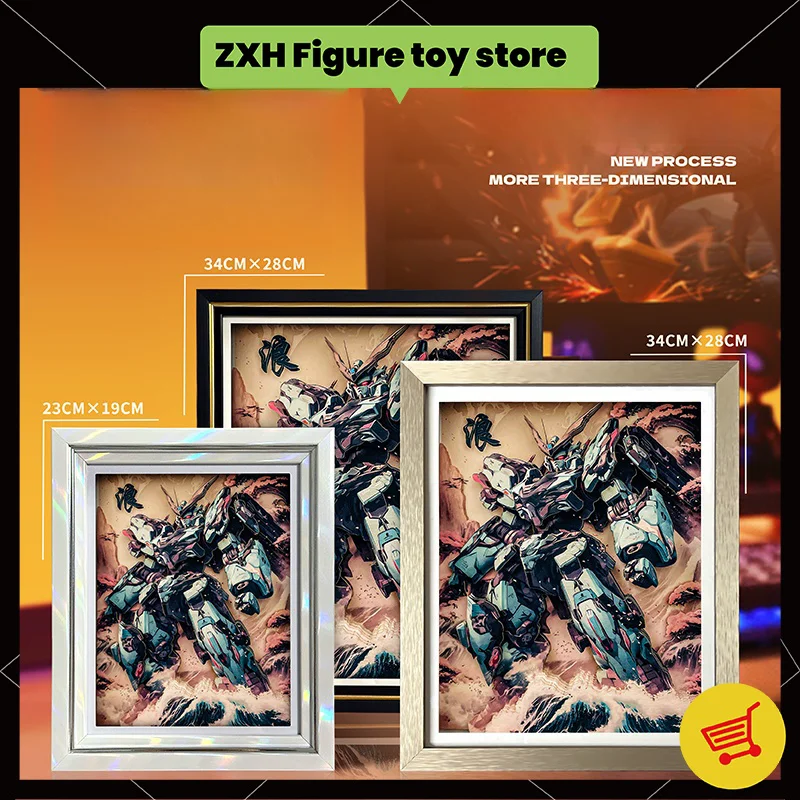 Pg Destiny Anime Peripheral Attacks Freehand 3d Mg Unicorn Assembly Machine Armour Anime Model Desktop Decorative Painting