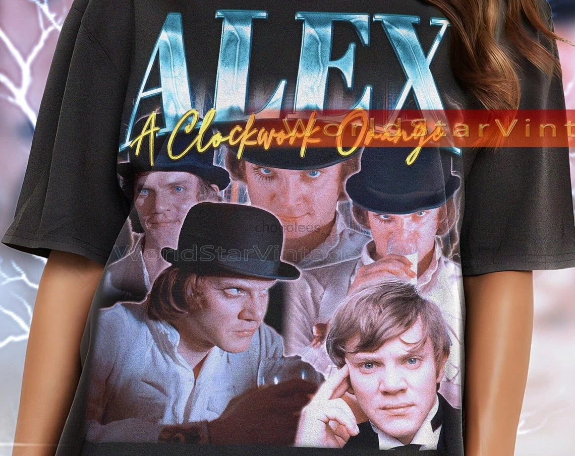 RETRO Alex A Clockwork Orange Shirt Clockwork Orange Shirt Malcolm Mcdowell Shirt Adrienne Corri DeLarge Patrick Magee New York