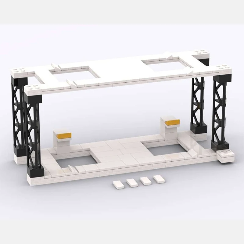 City Street View Model MOC Building Bricks Car Display Stand Modular Technology Gifts Holiday Assemble Children Toys Suit