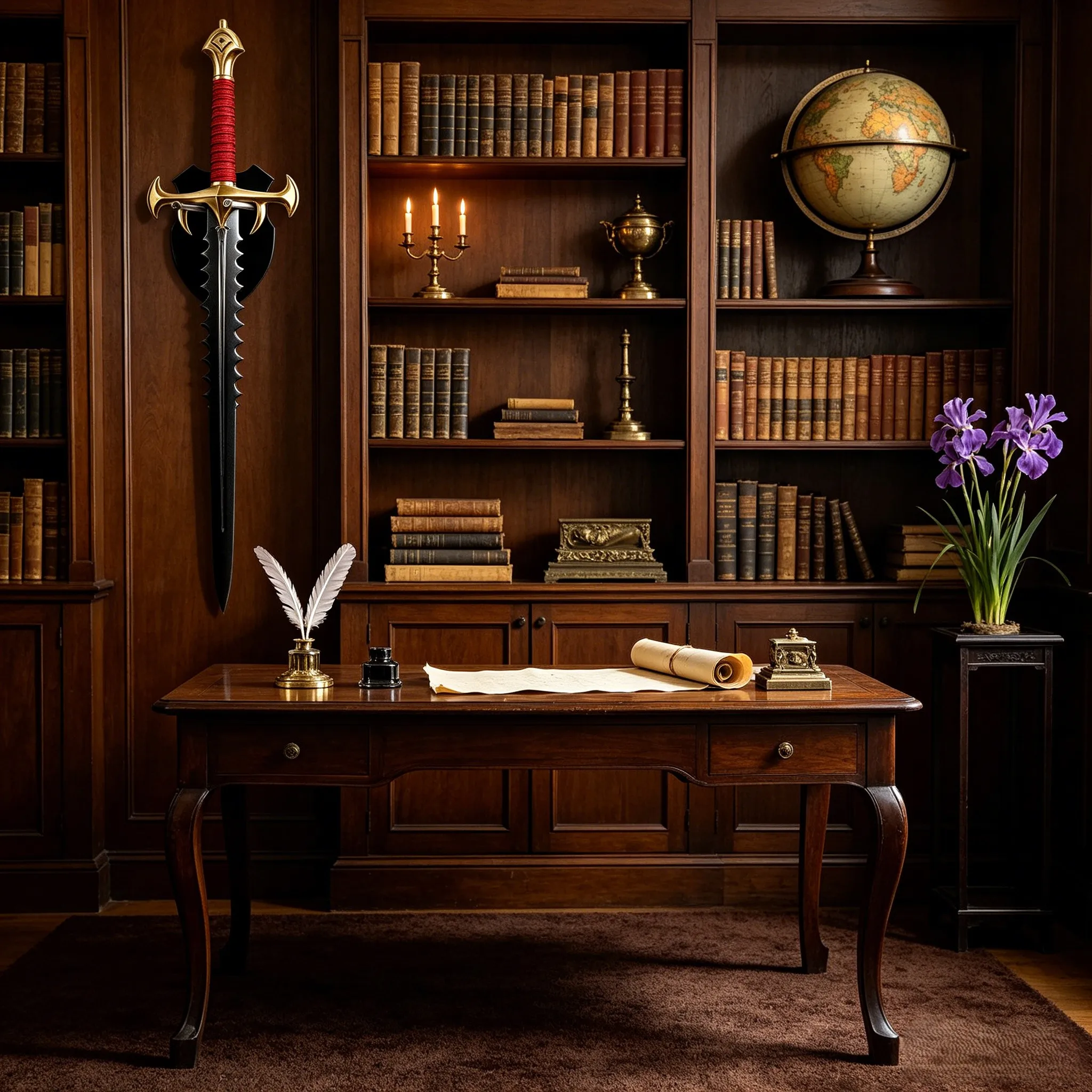 Transparent Vertical Sword Rack for Wall Use Supporting For Swords and Axes in Collector Friendly Configuration