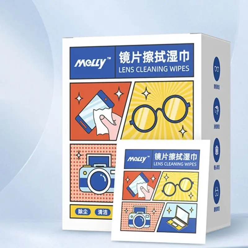 100Pieces Glasses Anti-Fog Wipes Individually Disposable Defogger Eyeglass Wipe Pre-moistened Anti-fog Lens Wipes B95B