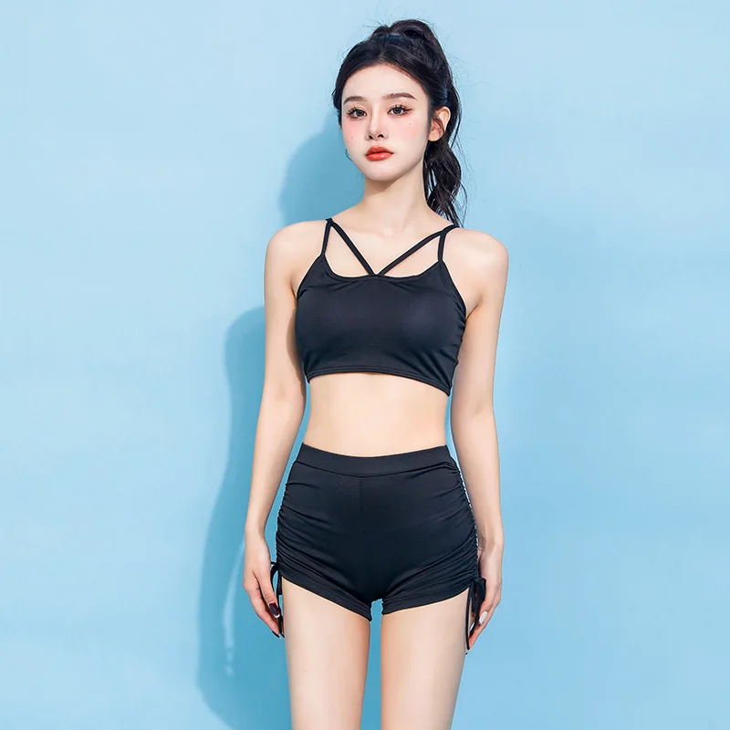 

2023 New Women's Two-Piece Swimsuit Thermal Spring Vaion High-End Sensation Belly Covering Slimming Tee-Piece Holiday Sw...