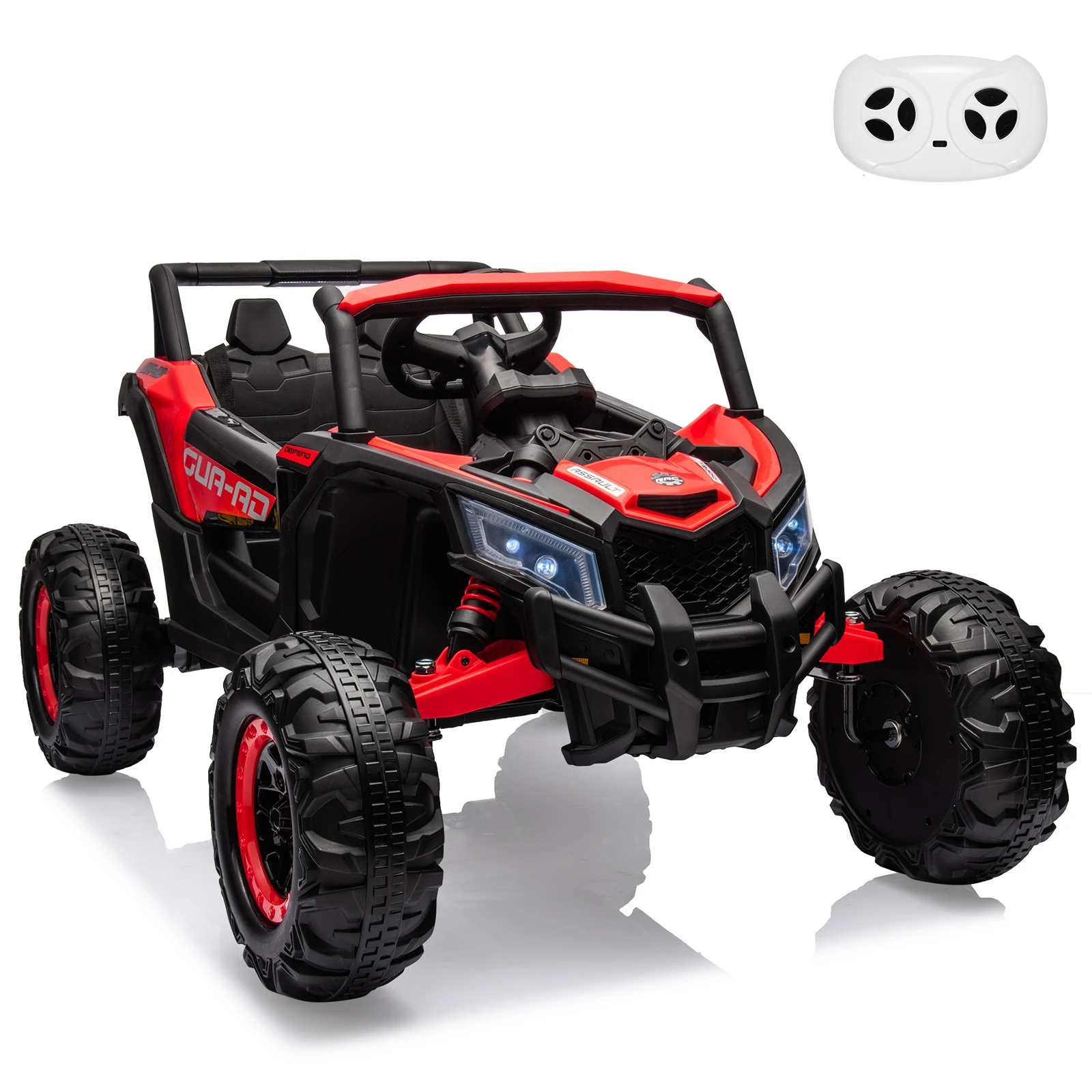 24V rit op UTV-auto, elektrische voertuigen op batterijen, UTV voor kinderen met afstandsbediening, veervering, 200W motor, metalen frame