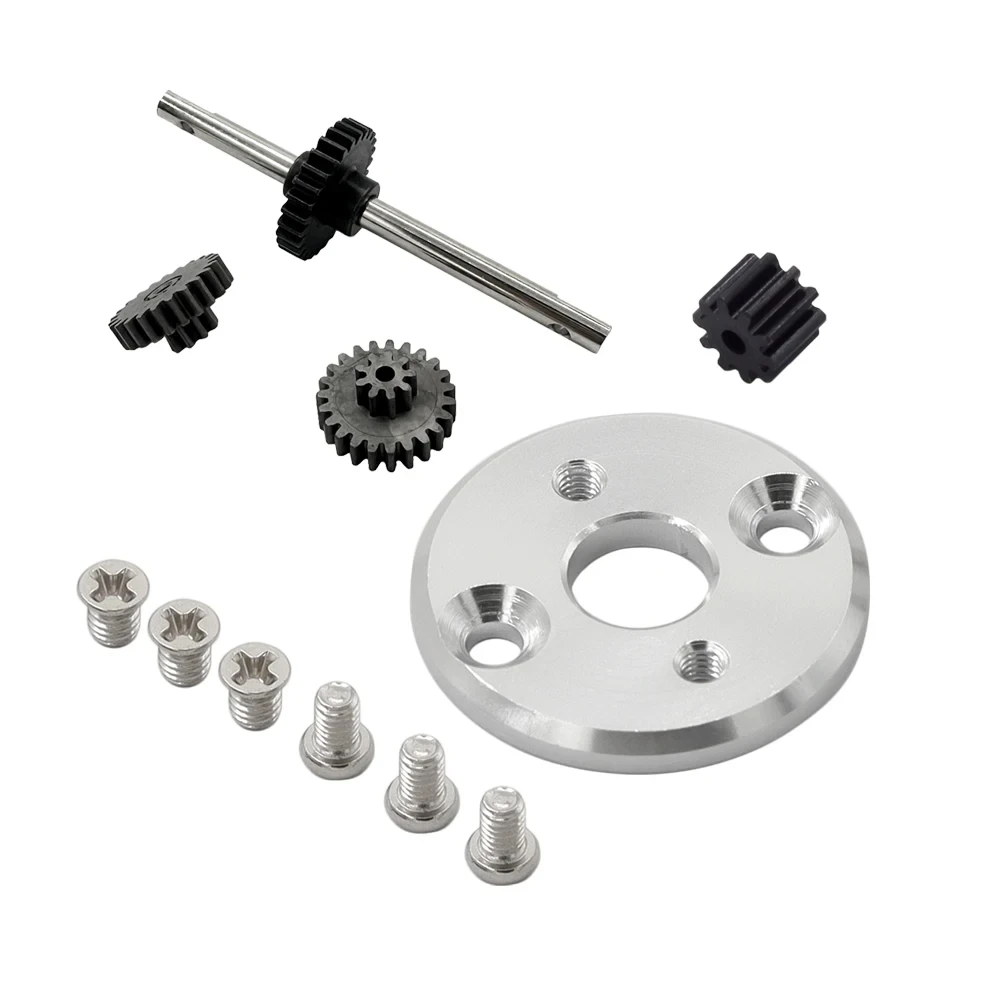 MN78 MN82 Metal 370 Motor Mount with Motor Pinion Transmission Transmission Gear Set 1/12 Upgrade Parts