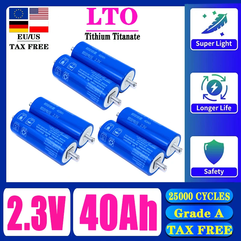 Wholesale sale of brand new 100% original A-grade Yinlong 66160 2.3V 40Ah lithium titanate LTO car audio solar system tax-free