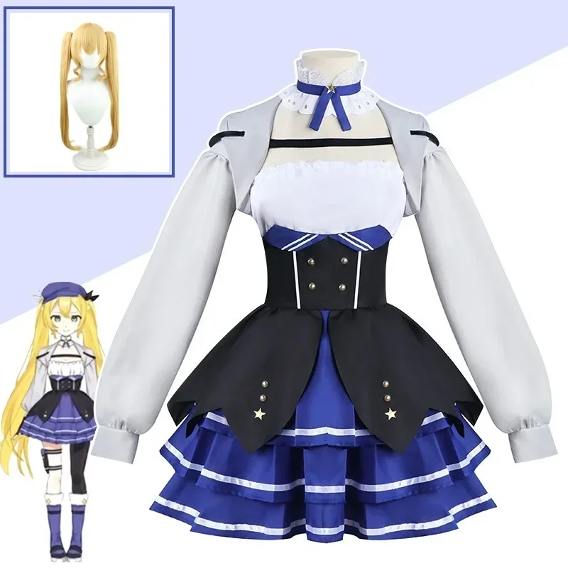 

Anime 2024 Game Doki Bird Dokibird Cosplay Costume Long Wig Cos Nijisanji Vtuber Selen Tatsuki New Outfit Full Set Woman Dress