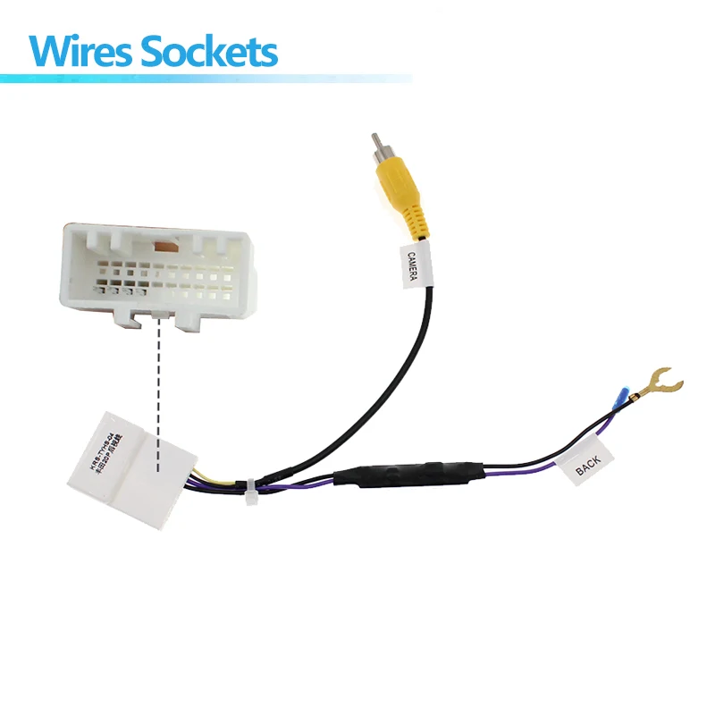 For Toyota Original Factory Car Camera Video Output Auto 20-pin Reverse Camera Output Video Adapter Wiring Cable