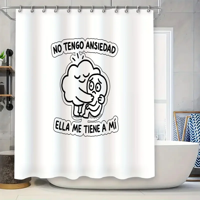 

Cute Cartoon Sloth Hanging Shower Curtain Bathroom Decor Set Tropical Animal Pattern Waterproof Home Textile Room Divider