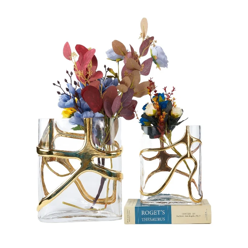 

Home accessories, light luxury crystal simple vase creative home desktop flower ornaments