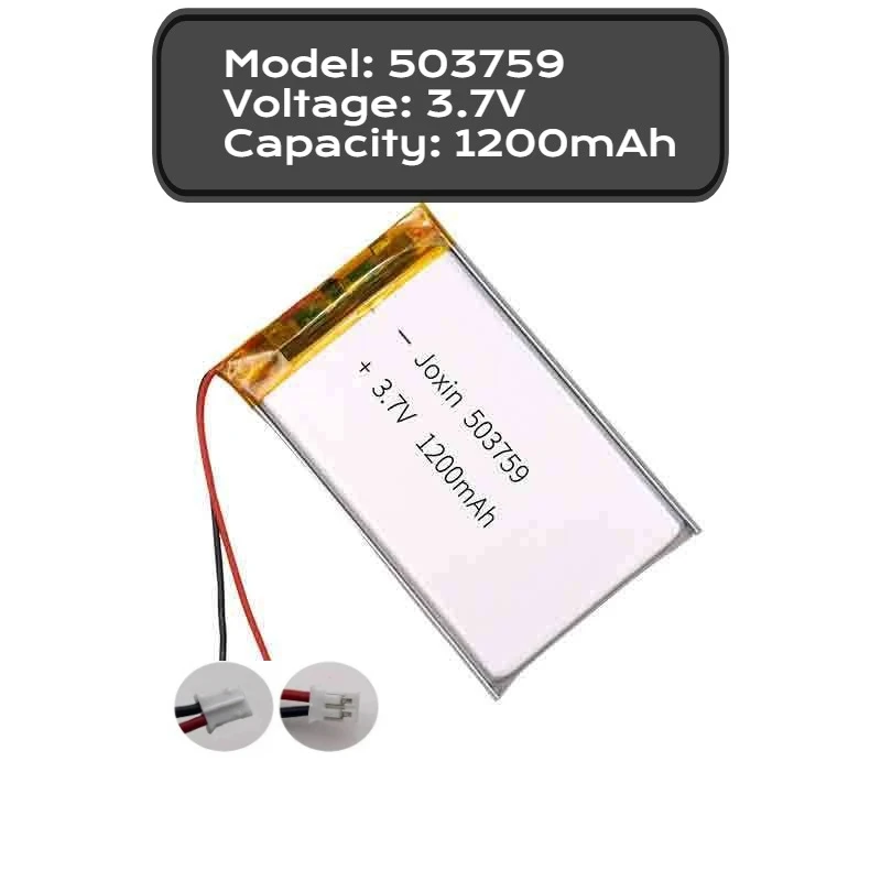 

503759 Rechargeable Polymer Lithium Battery 3.7V 1200Mah for Power Gps Power Bank Camera Mobile Power Smart Watch Mp3 DVD Mp4