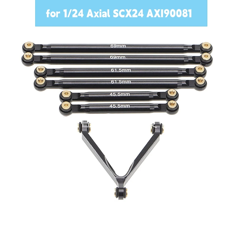 

Для 1/24 осевой SCX24 90081, имитационная модель автомобиля, полный комплект рулевой тяги из алюминиевого сплава, аксессуары для корпуса радиоуправляемого автомобиля