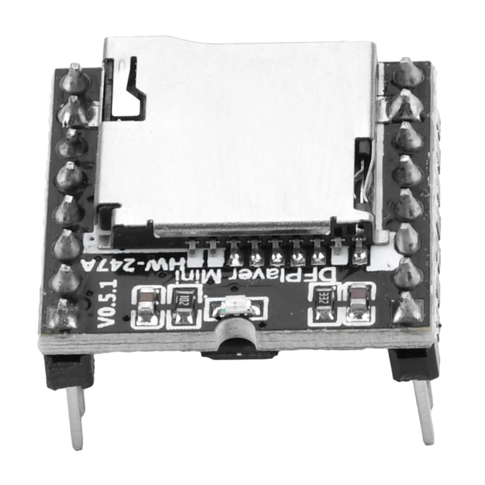 DFPlayer Mini TF MP3-Player-Modul für Micro-SD-Karte U-Disk IO/Serieller Port/AD MP3-Sprachdecoder-Board für Arduino – Detail 9