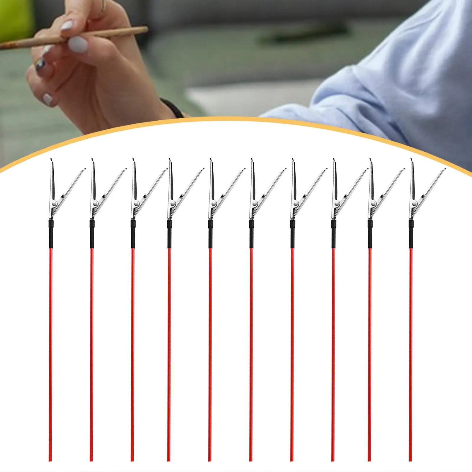 10x Modelschilderij Alligator Clip Sticks Gemakkelijk te hanteren Verstelbaar Hobbygereedschap