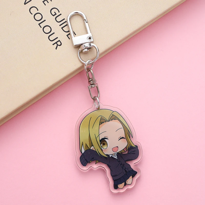 Sweet Anime Horimiya Cosplay Keychain Miyamura Izumi Hori Kyoko Yoshikawa Yuki Acrylic Figure Key Chain Bag Charm Gift for Fans