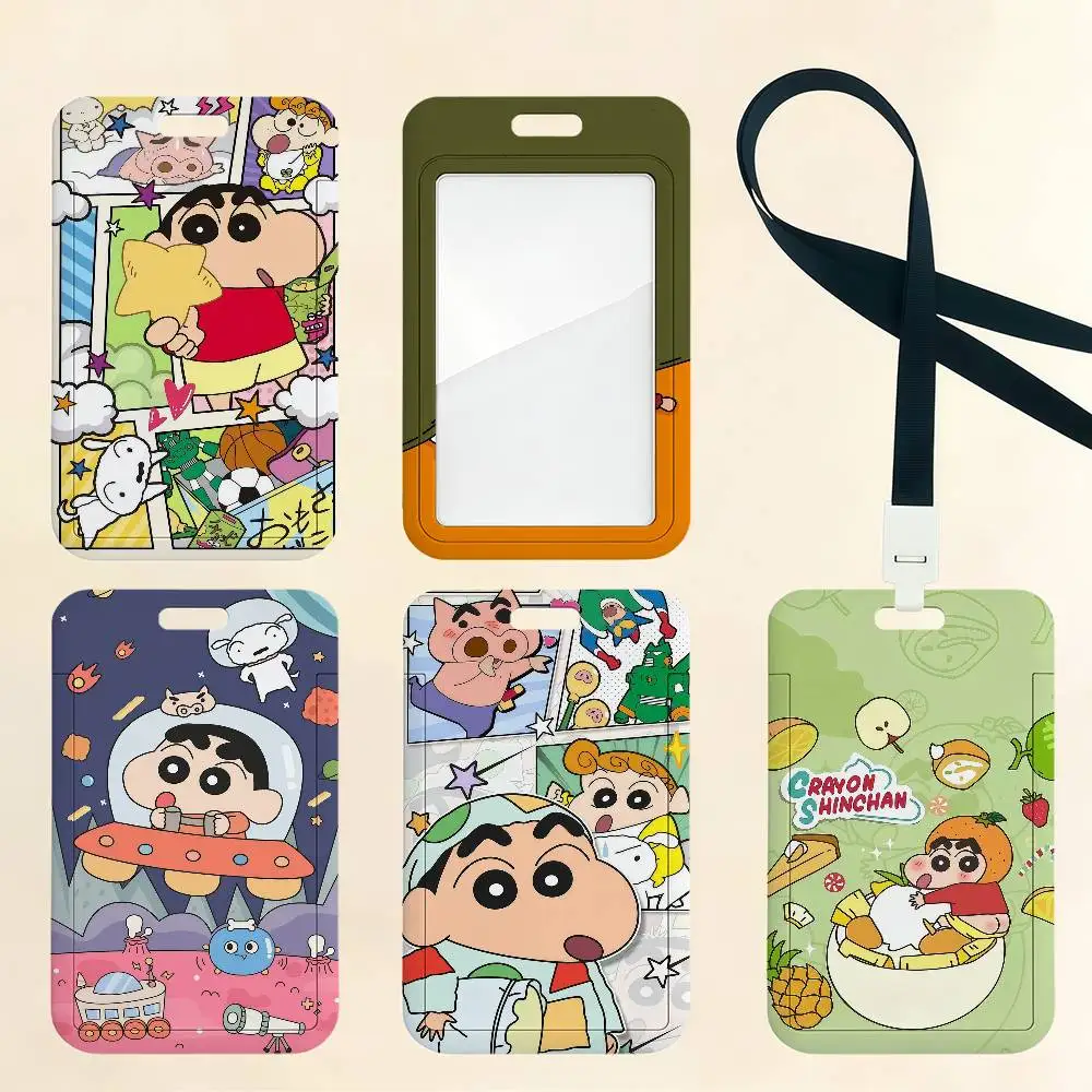 

Cartoon C-Crayon S-Shin-Chan Card Holder Cardcase Bank Credit Student ID Subway Work Permit Badge Holder Door Card