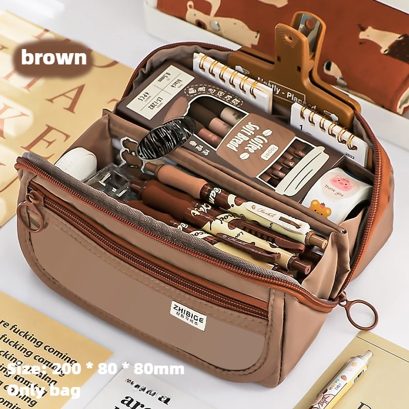 Prism Pencil Case Large Capacity Student Stationery Case Pencil Bag High Value Stationery Bag Multi-function Pencil Case