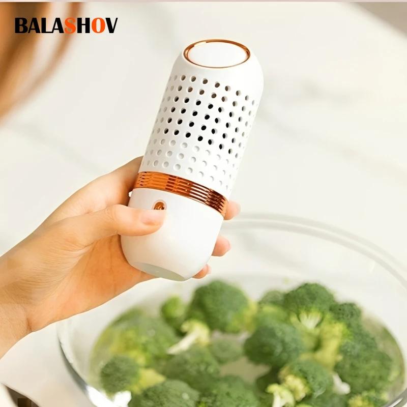 

Машина для мытья фруктов и овощей в форме капсулы, беспроводной очиститель продуктов, бытовая машина для очистки фруктов и овощей