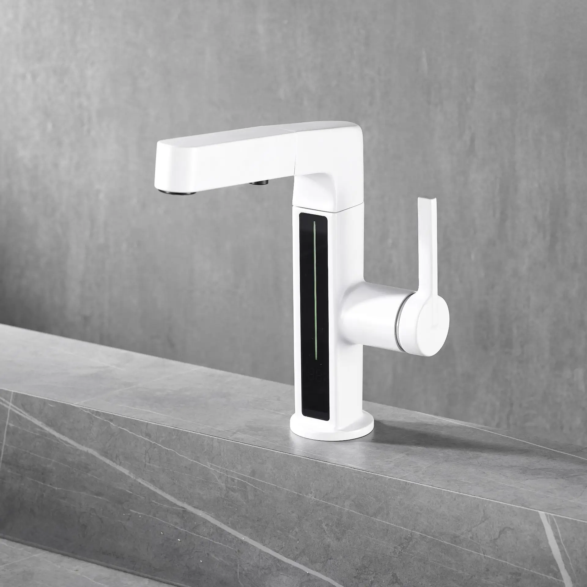 Copper Single Handle Dual Control Faucet, Modern Bathroom Sink Mixer Tap, Hot and Cold Water, Basin Lavatory Vanity Fixtures