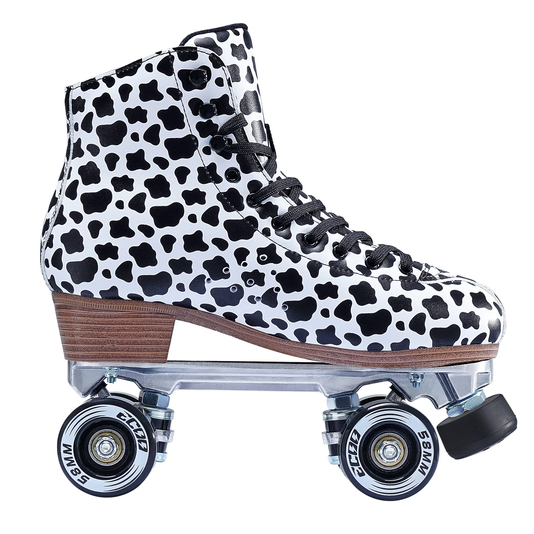 ملون 4 عجلات بو الشب. أحذية التزلج رباعية الأسطوانة أبيض أزرق اللون تأجير الزلاجات الدوارة