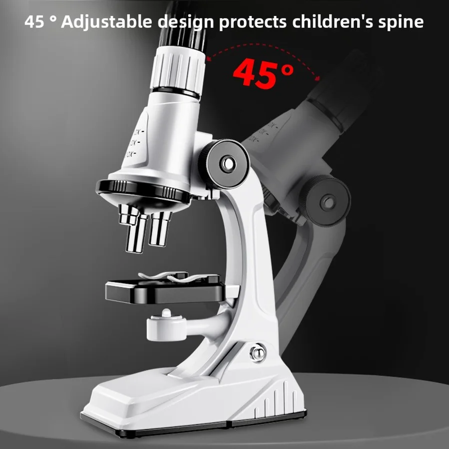 Children's Microscope Bacterial Observation Set, Primary And Secondary School Science Experimental Tools, High-definition Educat