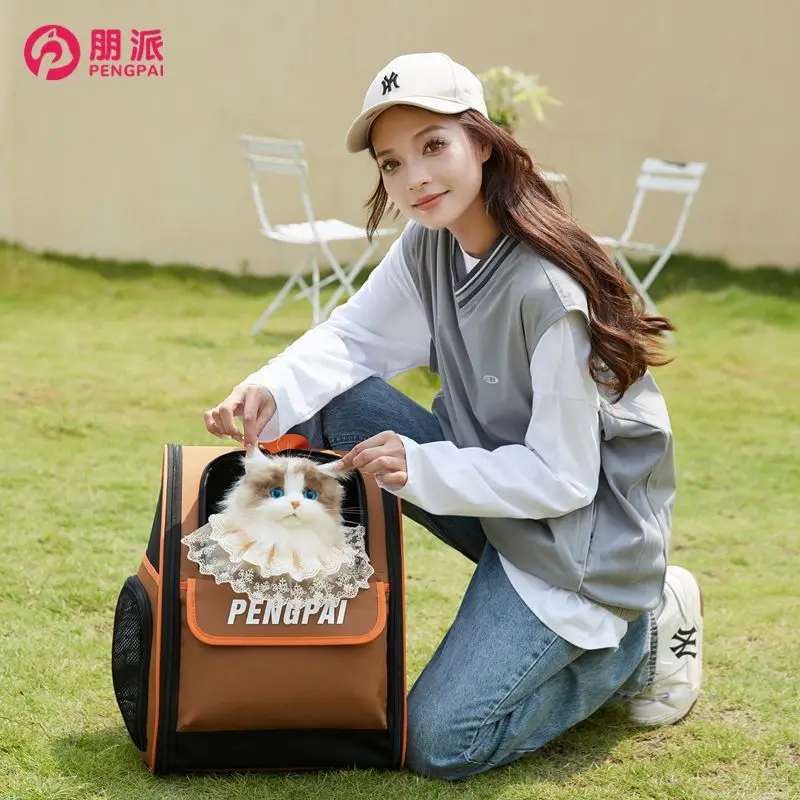 

Lightweight Four Seasons Universal Cat Travel Bag Dog Pet Backpack Portable Foldable for Outdoor Use