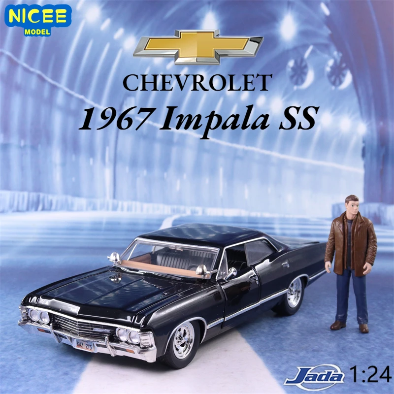 1:24 1967 Chevy Impala SS Sport Sedan Simulation Diecast Metal Alloy Model Car Chevrolet Toys For Kids Gift Collection J80