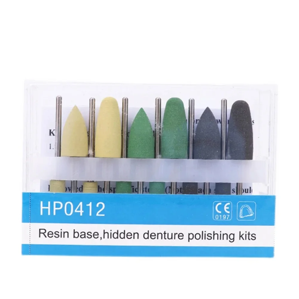 

HP0412 Dental Silicone Rubber Trimming Polishers Resin Base Hidden Porcelain Zirconia Acrylic Grinding Denture Polishig Tools