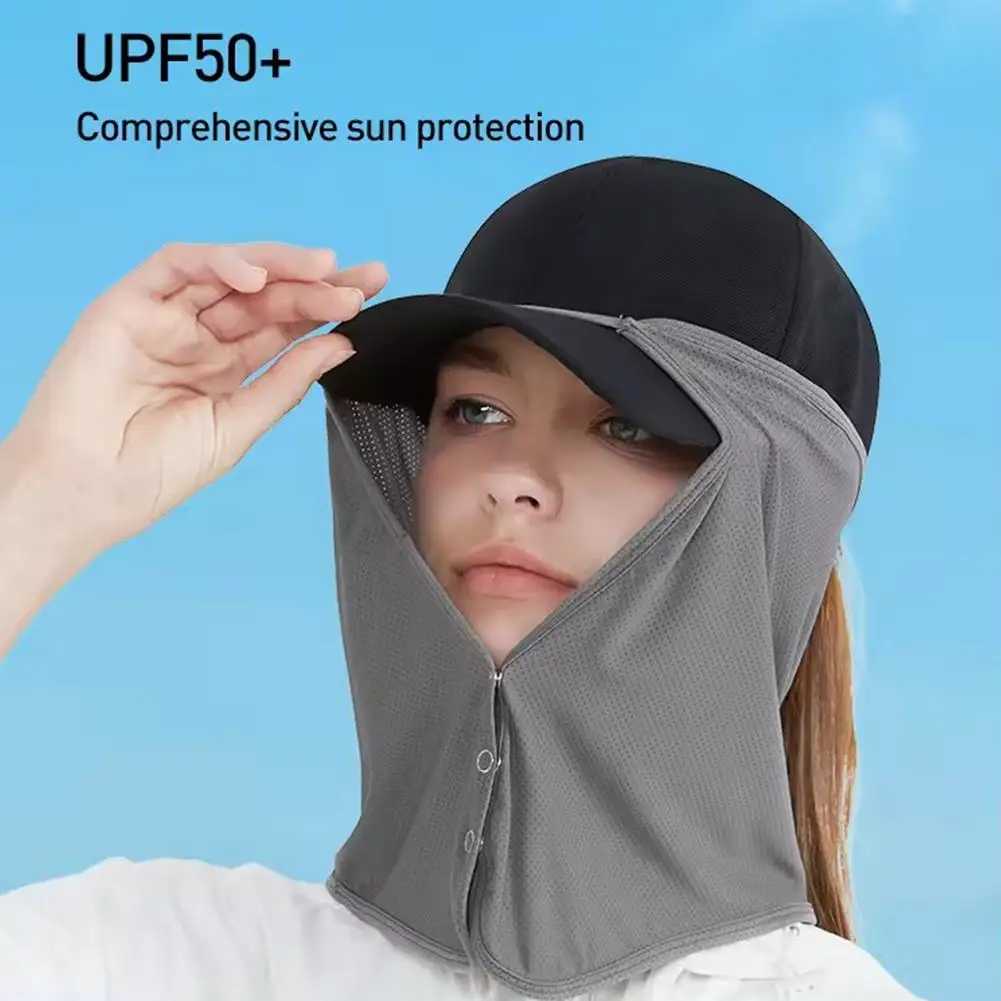 Face Summer Outdoor Cap Mask For Women Face Scarves For Men Sunscreen Veil Sunscreen Mask Anti-uv Face Cover Face Scarf