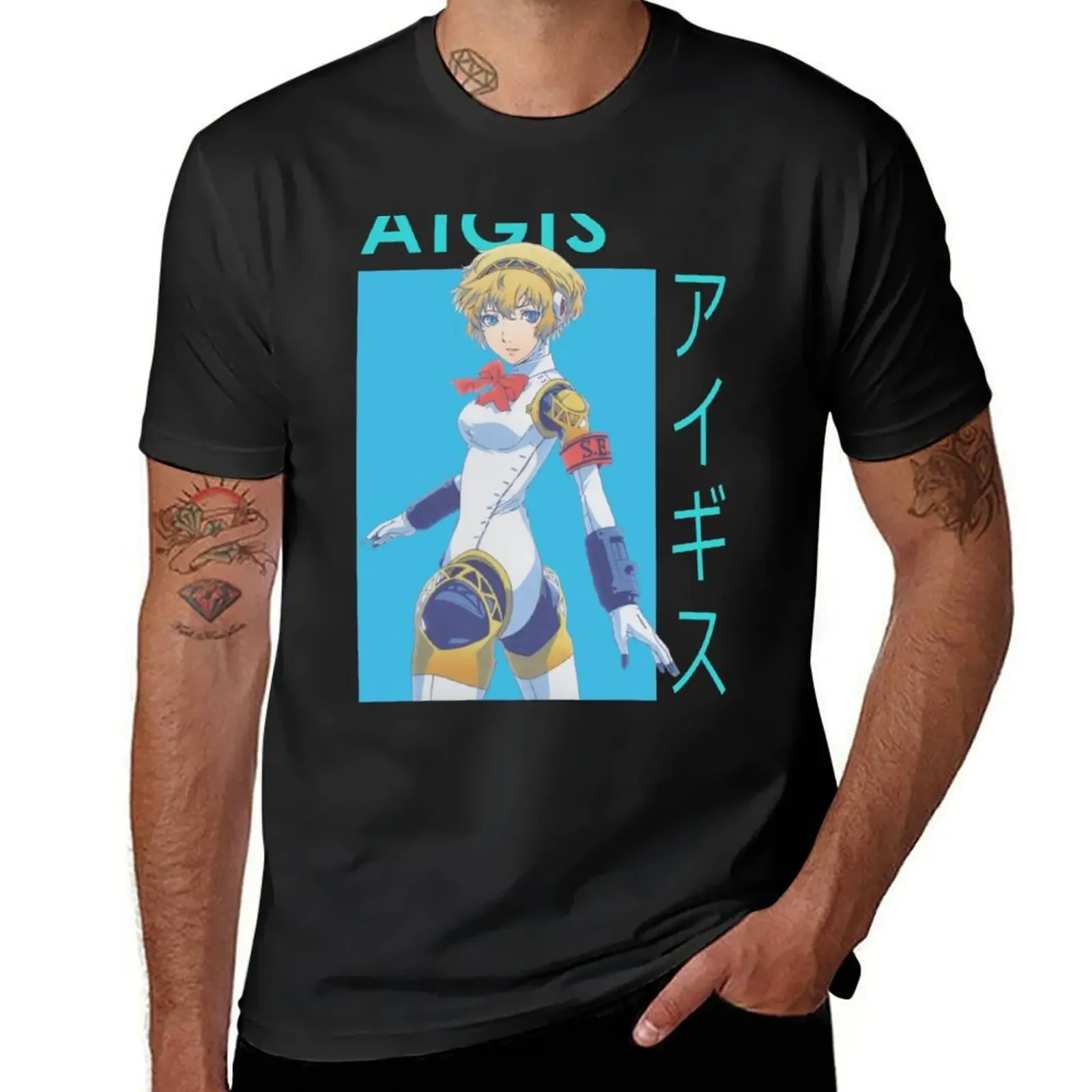 

Aigis VOIT Ai-chan Aegis Persona 3 T-Shirt designer shirts customs design your own new edition mens t shirt