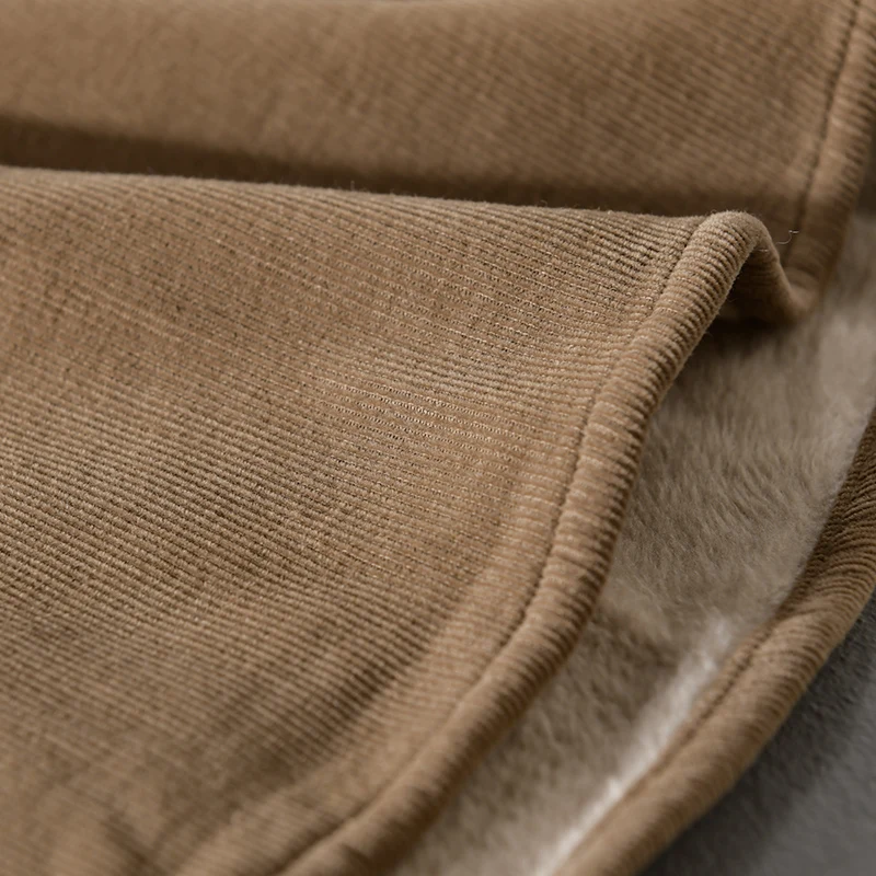 New Designer Italy Quality Corduroy Cotton Brand Shirts For Men Fashion Thickened Warm Long-sleeve Top Clothing Camisa Masculina