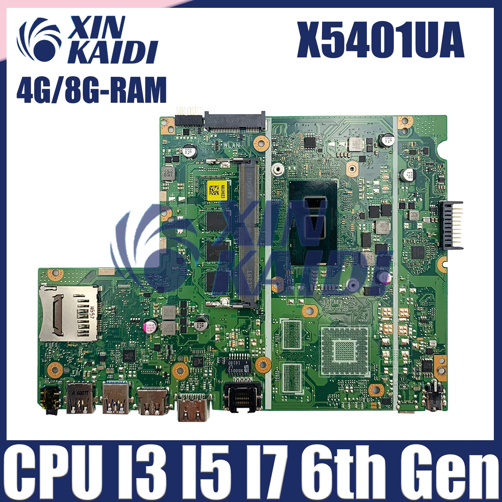 

X541UA Notebook Mainboard For ASUS X541UJ X541UAK X541U F541U A541U X541UV X541UVK Laptop Motherboard I3 I5 I7 CPU 4GB/8GB-RAM