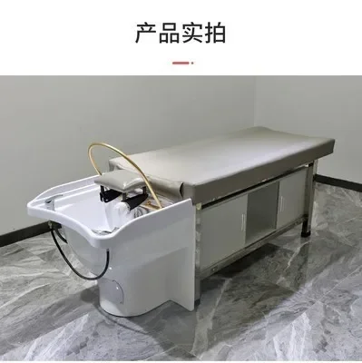 Silla de champú para terapia de cabeza, Sillón de masaje para circulación de agua, medicina china, cuidado del cabello, barbería