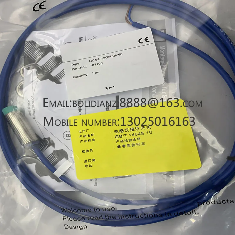 

The brand-new original sensor NCN4-12GM35-NO/N0-5M NCN4-12GM35-NO-10M One year warranty in stock
