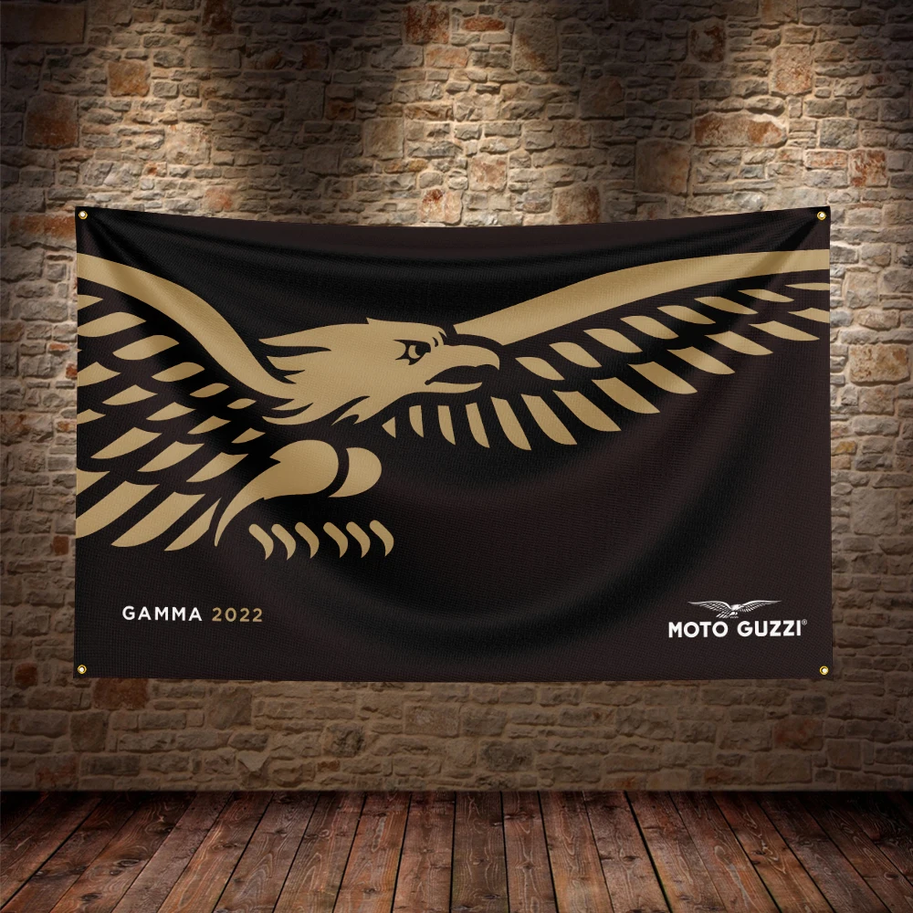 3x5 Ft Moto Guzzi Motorcycle Flag Polyester Printed Motorcycles Flags for Garage Decor