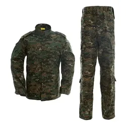 Tactical Uniform Hunting Wear-resisting Combat ACU German Camo Green CP Training Outdoor CS Team Air Gun Color Bullet Equipment