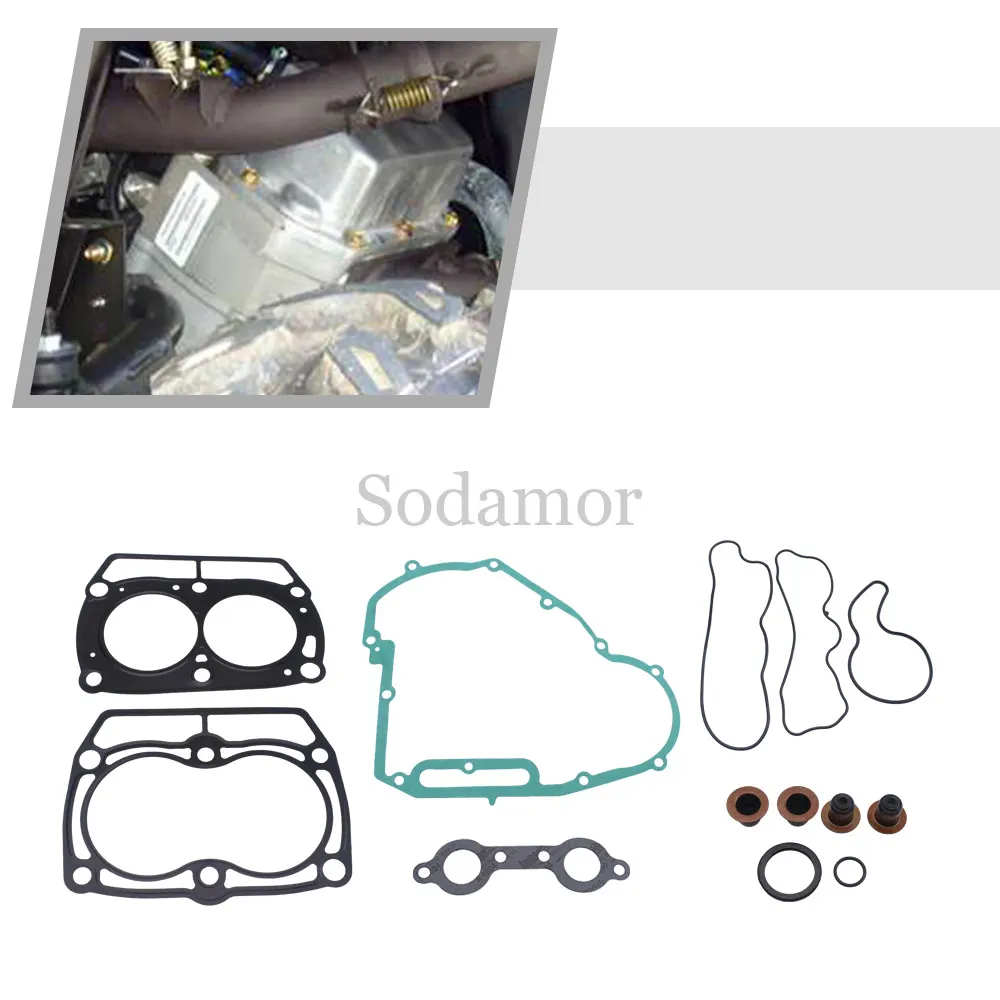 For Polaris RZR S 4 800 Ranger 800 Crew/Midsize 2011-2017 Top & Bottom End Cylinder Gasket Leak-free Seals Kit UTV Accessories
