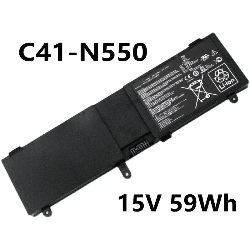 

C41-N550 15 В 59 Втч Аккумулятор для ноутбука ASUS N550 N550J N550JA N550JV N550JK Q550L Q550LF G550 N550X47JV-SL G550JK Series
