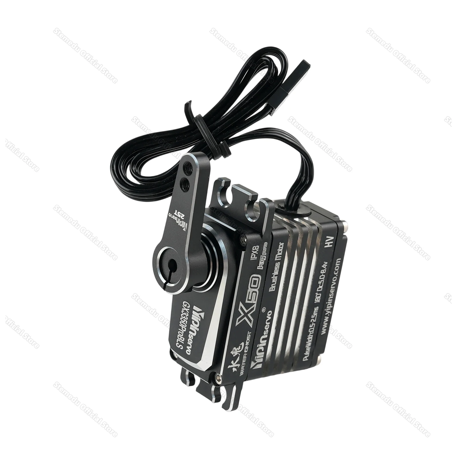 

GX Yipin X50 Pro 50KG HV Servo Waterproof IPX8 Digital Brushless Motor for 1/8 1/10 RC Cars/Crawlers 25T Metal Arm Gear 180/270