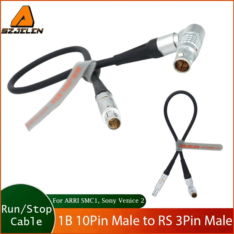 New Arriving Run/Stop Cable 1B 10Pin to RS 3Pin for ARRI SMC1, Sony Venice 2