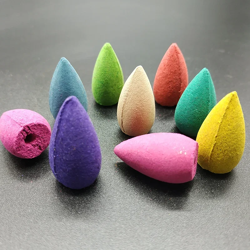 50 Stücke Rauch Rückfluss Weihrauch Kegel Haushalt Natürliche Reflux Turm Weihrauch Jasmin Tee Kegel Weihrauch Raum Duft Großverkauf