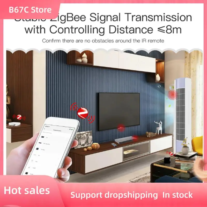 

B67C 3X UFO-R11 Zigbee Air Conditioner TV IR Remote For Alexa Google Home Universal Infrared Remote Controller