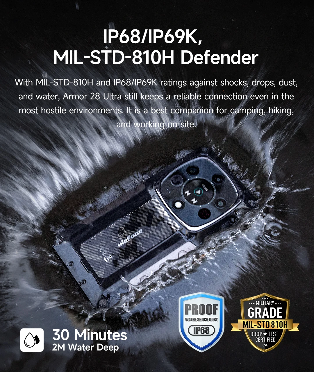Ulefone Armor 28 Ultra T 5G AI Rugged Smartphone Android 1TB ROM+32GB RAM AMOLED 6.67" Dimensity 9300+