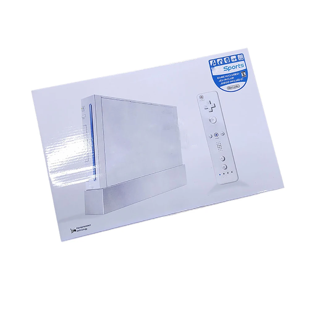 YUXI 1Set For Wii Paper Box Wii Game Console Outer Box Color Box Packaging For Wii Outer Package Package US Version