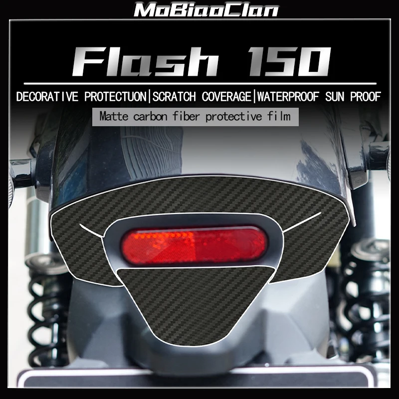 

For QJMOTOR Flash 150 Motorcycle accessories Protective film 3D sticker carbon fiber sticker car decoratin and protection sticke