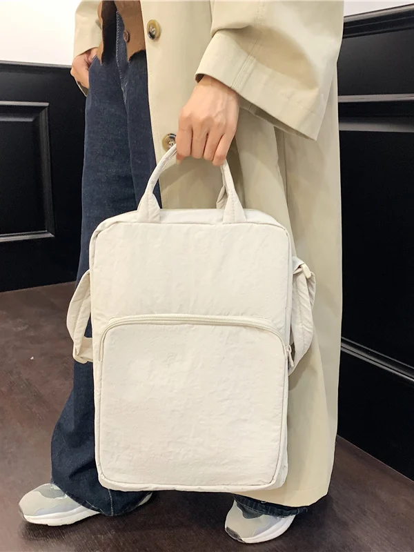 Bolsa Leve para Laptop e Tablet, Bolsa de Ombro Única, Versão Diagonal, Bolsa para Cutador, Estilo Casual Simples com Fech...