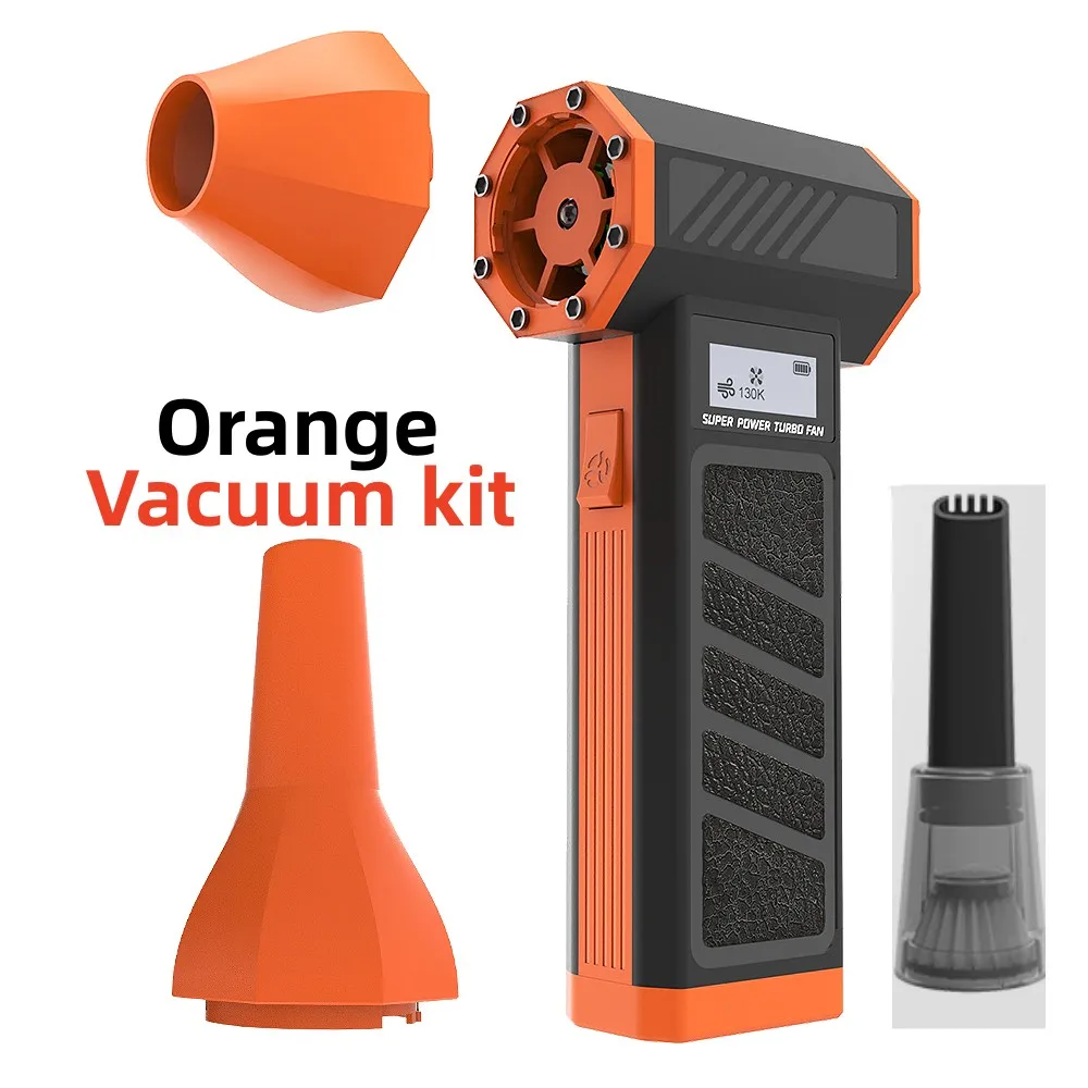 Kipas Jet Turbo 5000mAh 160000 Kecepatan Angin RPM 60m/s Blower Listrik Pengering Debu Tiup Multifungsi Pengisian cepat 30W