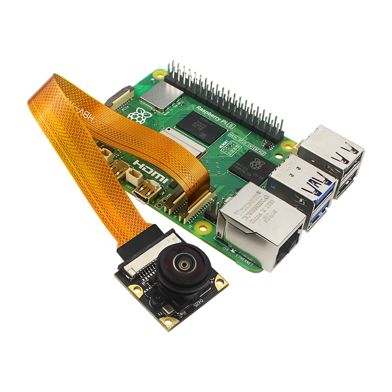 Kamera Raspberry Pi 5 8 MP IMX219 Układ czujnika Interfejs CSI 77° 130° 160° 200° Kamera internetowa dla Raspberry Pi 5. Opcjonalne światło