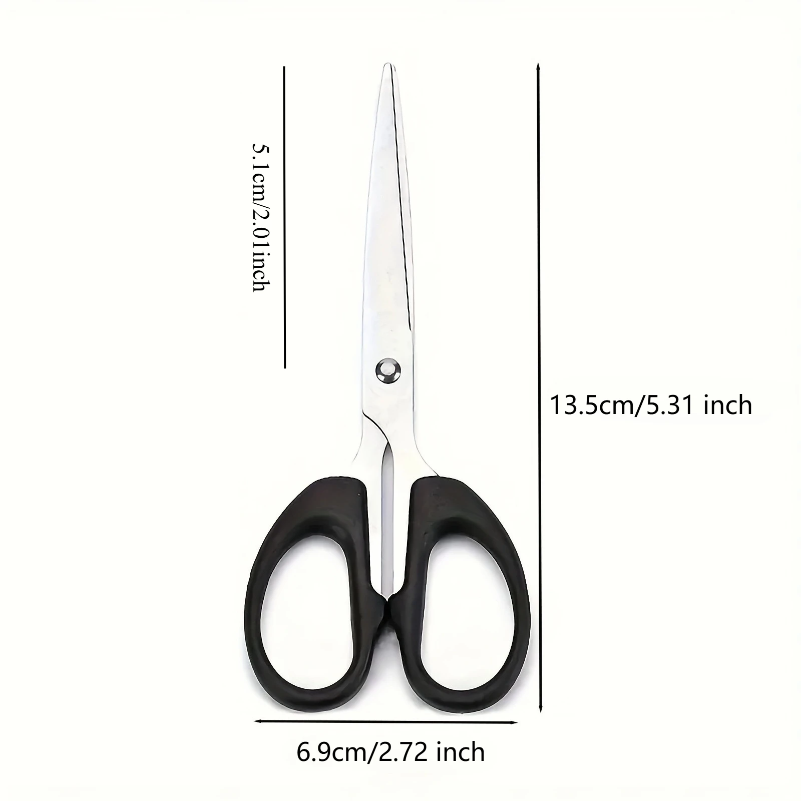 Utility Scissors Sharp Stainless Steel Scissors Multipurpose Sewing Shears, Trimms, Unwrapping Tools For Home, Office And School