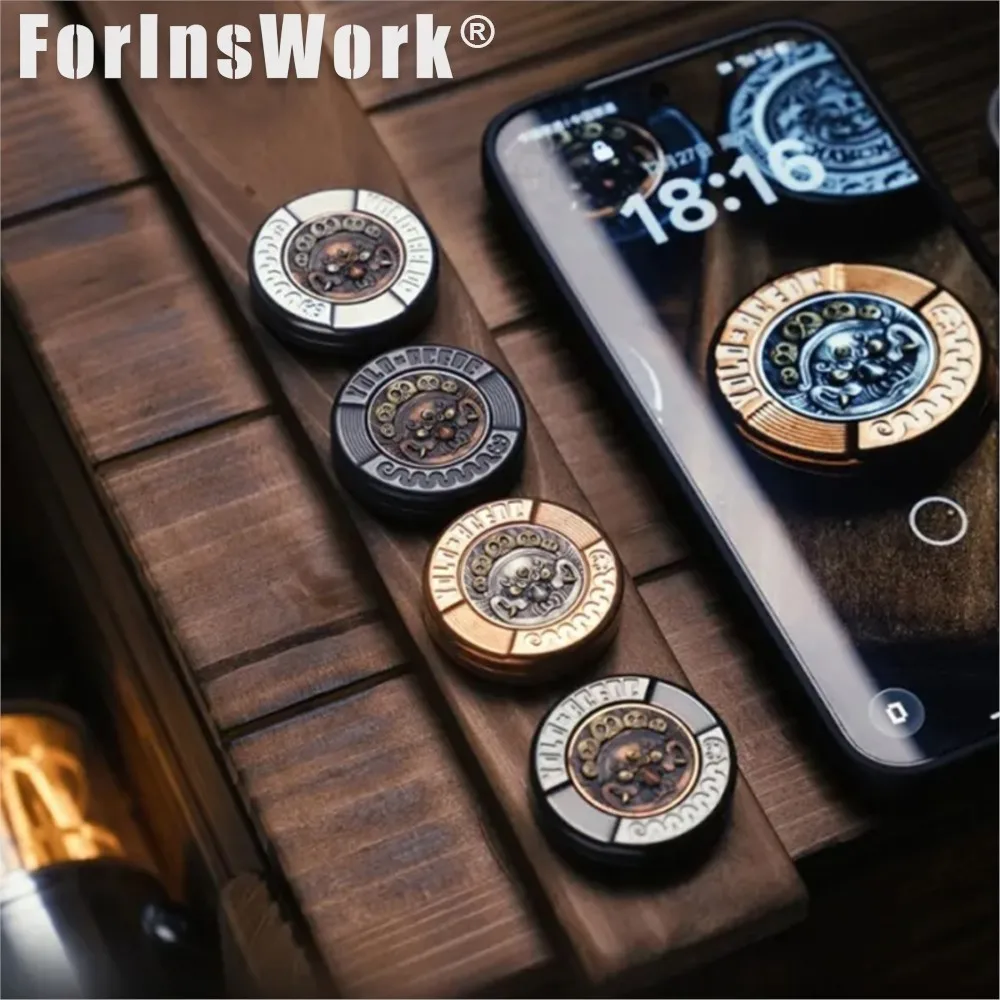 

ACEdc & YOLO Stuido Mechanical Whip Gen3 – Fire Roc Haptic Coin Double Rotation Dual Bearing Smooth Structure EDC Toy