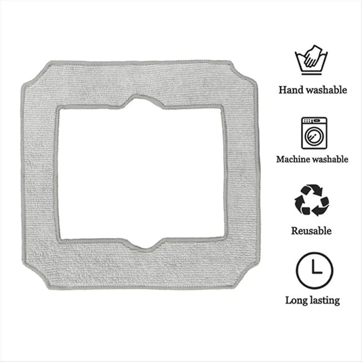 A92G New 10PCS Washable Mop Cloths Cleaning Rag for Mini Window Vacuum Cleaner Robot Replacement Accessories view 3